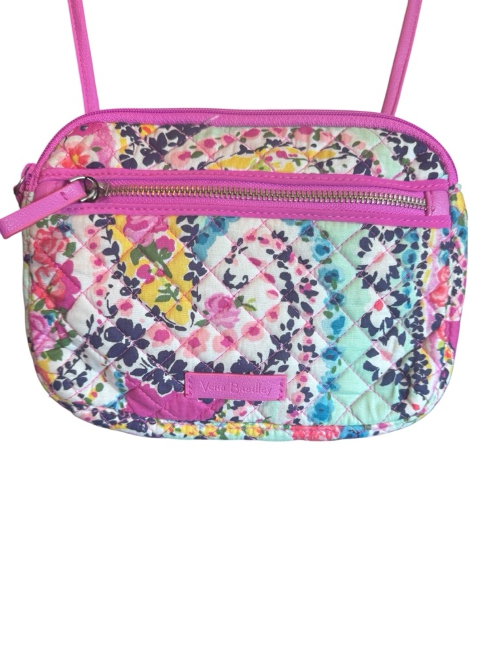 Vera Bradley Iconic RFID Little Crossbody,  "Wildflower Paisley", NWT